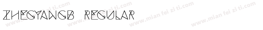 ZhegyanGB Regular字体转换